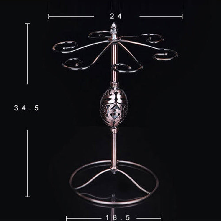 Iron Hanging Wine Glass Shelf Drain Rack Goose Egg Cup Holder