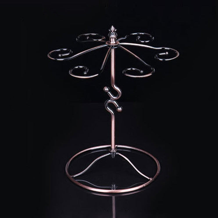 Iron Hanging Wine Glass Shelf Drain Rack Barb Cup Holder