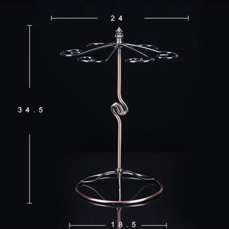 Iron Hanging Wine Glass Shelf Drain Rack Interlocking Cup Holder