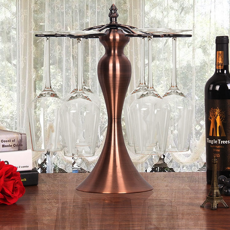 Iron Hanging Wine Glass Shelf Drain Rack Small Waist Cup Holder