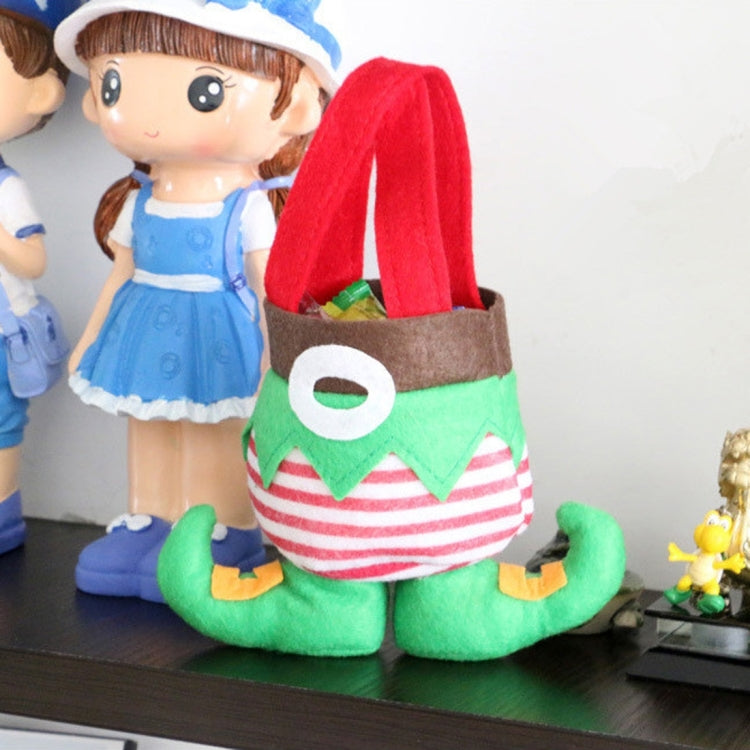 Elf Pattern Christmas Dinner Table Decoration Candy Bag