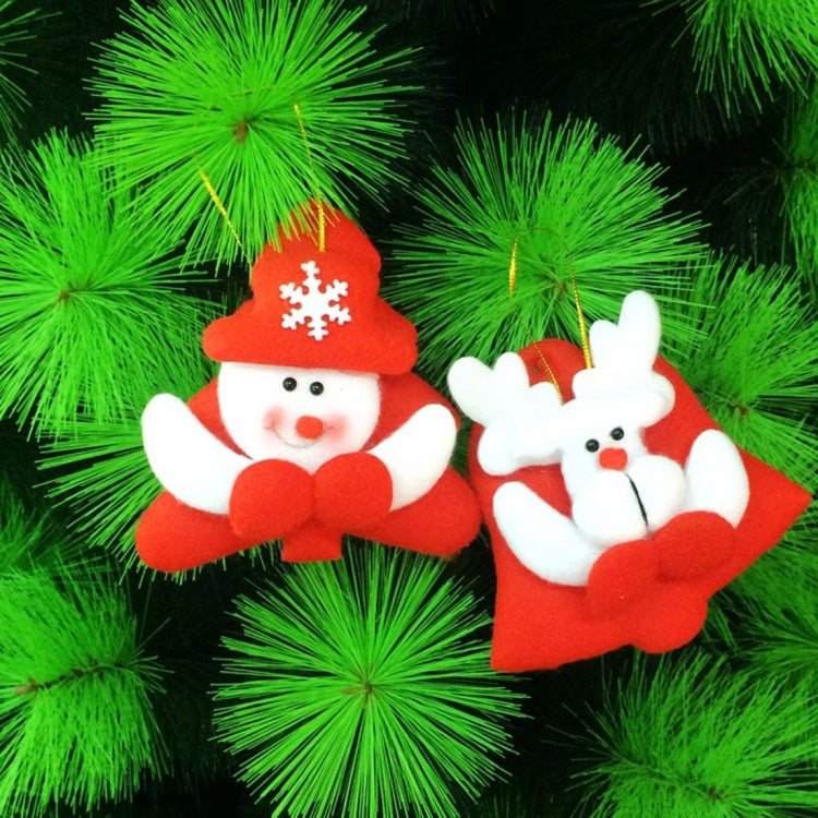 6 PCS Christmas Tree Decoration Cloth Hang Ornament with Lanyard, Random Style Delivery