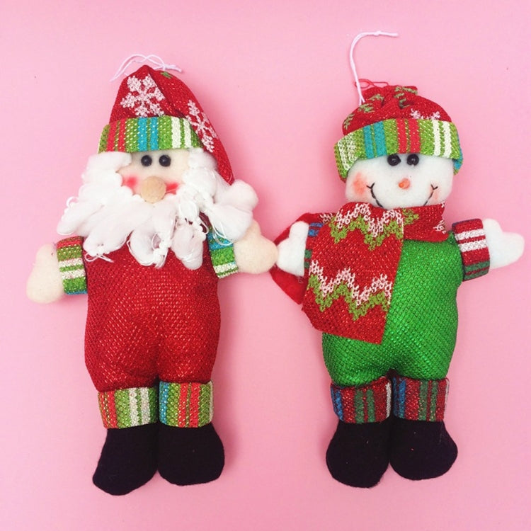 2 PCS Christmas Decoration Santa Claus / Snowman with Lanyard