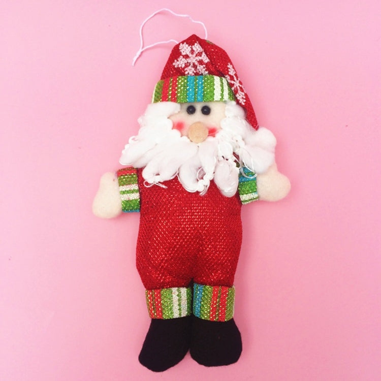 2 PCS Christmas Decoration Santa Claus / Snowman with Lanyard