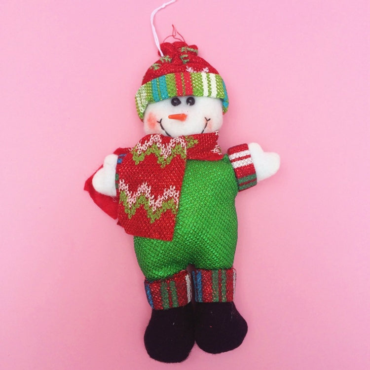 2 PCS Christmas Decoration Santa Claus / Snowman with Lanyard