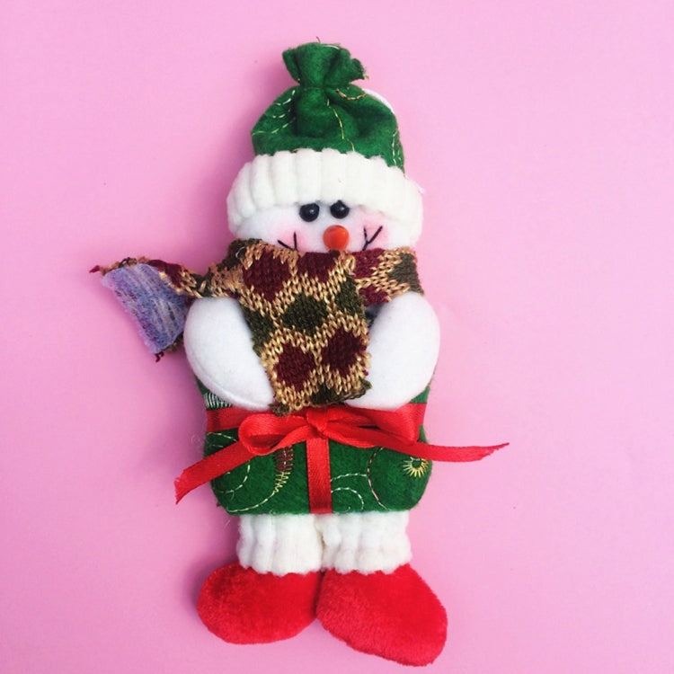 2 PCS Christmas Decoration Santa Claus / Snowman Hang Ornament with Lanyard