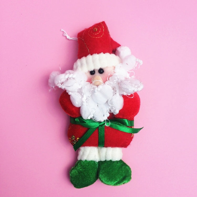 2 PCS Christmas Decoration Santa Claus / Snowman Hang Ornament with Lanyard