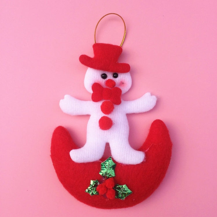 6 PCS Christmas Tree Decoration Hang Ornament with Lanyard, Random Style Delivery