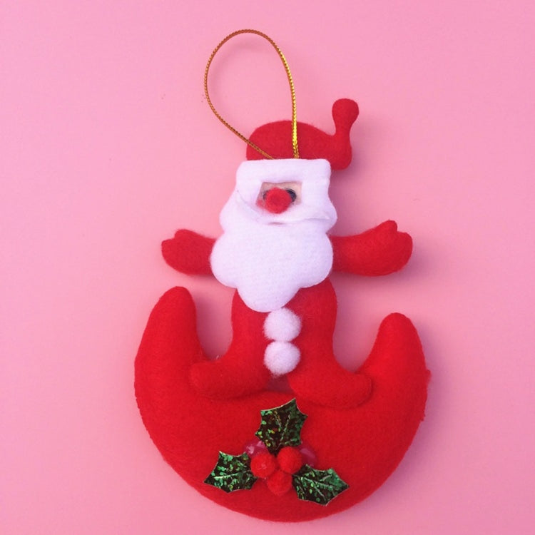 6 PCS Christmas Tree Decoration Hang Ornament with Lanyard, Random Style Delivery