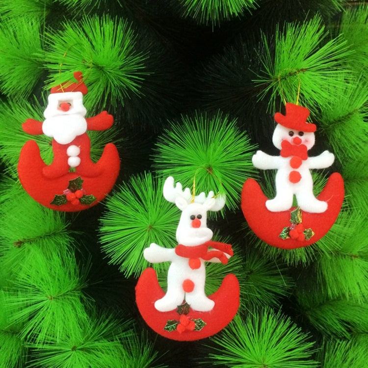 6 PCS Christmas Tree Decoration Hang Ornament with Lanyard, Random Style Delivery