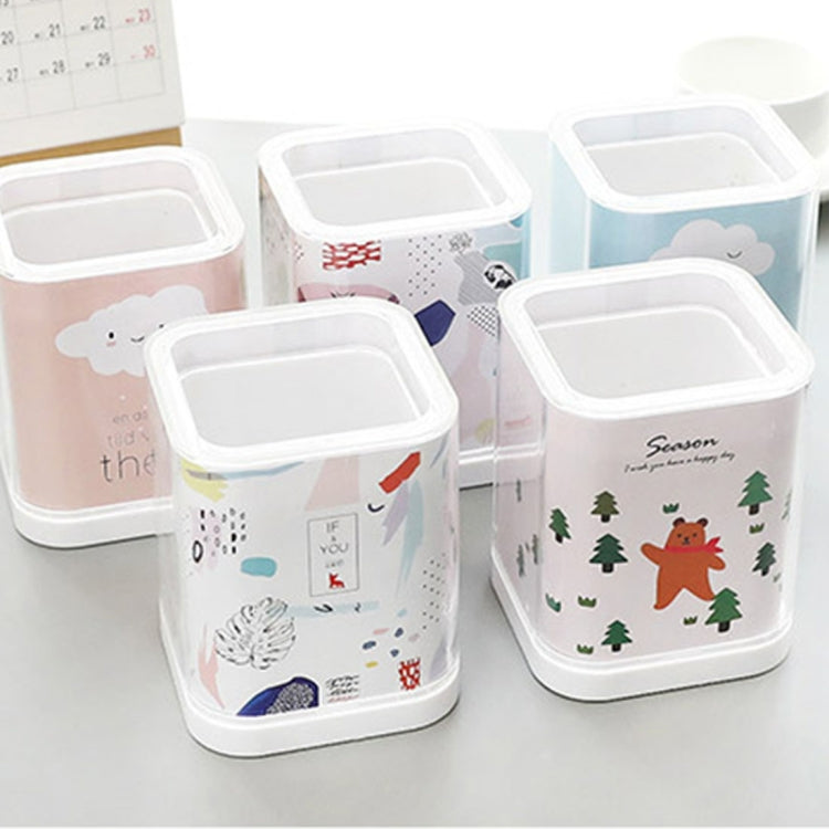 2 PCS Creative Fashion Desktop Storage Box Stationery Cosmetics Storage Box, Random Style Delivery