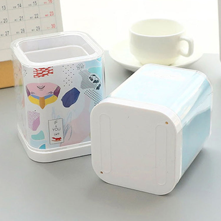 2 PCS Creative Fashion Desktop Storage Box Stationery Cosmetics Storage Box, Random Style Delivery