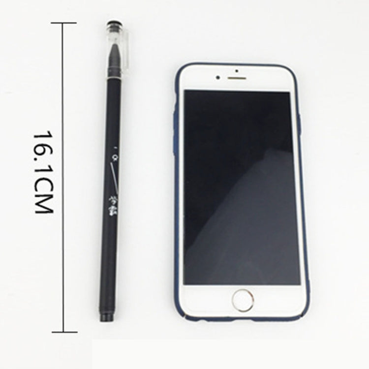20 PCS Creative with Text 0.5mm Black Signing Pen Neutral Pen, Random Style Delivery