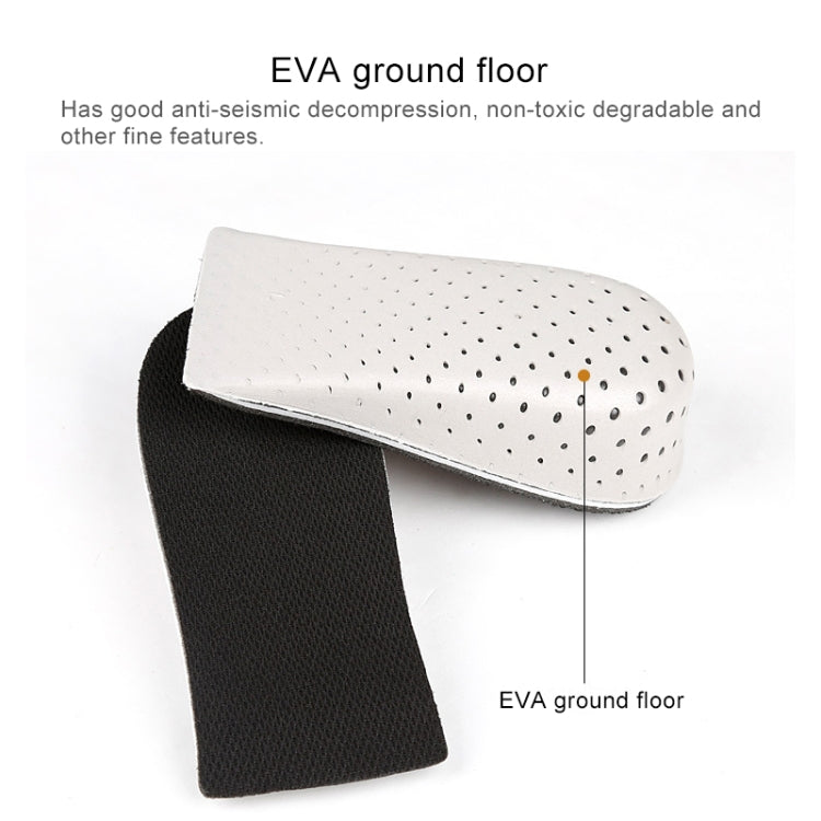 5 Pairs Heighten Heel Insert Shoes Pad Cushion Arch Height Increase Half Insole, Height: 2cm