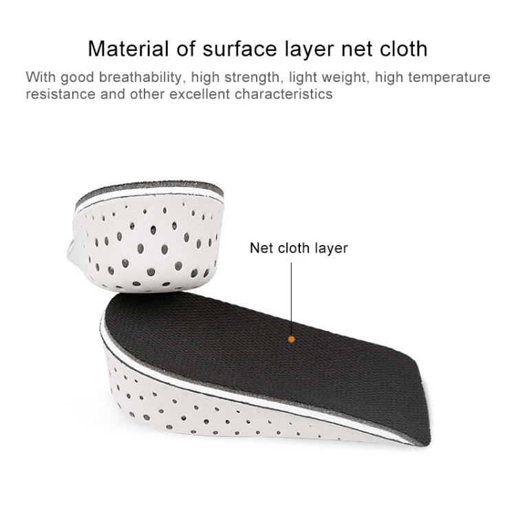 5 Pairs Heighten Heel Insert Shoes Pad Cushion Arch Height Increase Half Insole, Height: 4cm