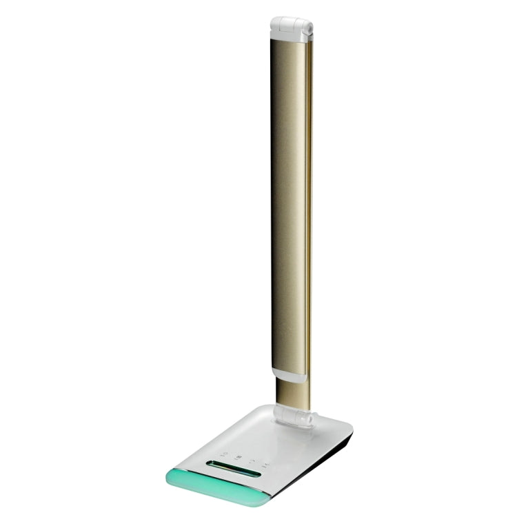 M3 12W Foldable LED 5-grade Dimmable Desk Lamp, AC 100-240V with Calendar Display & Colorful Touch Light