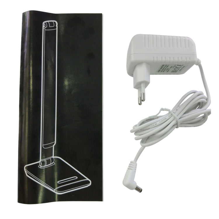 M3 12W Foldable LED 5-grade Dimmable Desk Lamp, AC 100-240V with Calendar Display & Colorful Touch Light