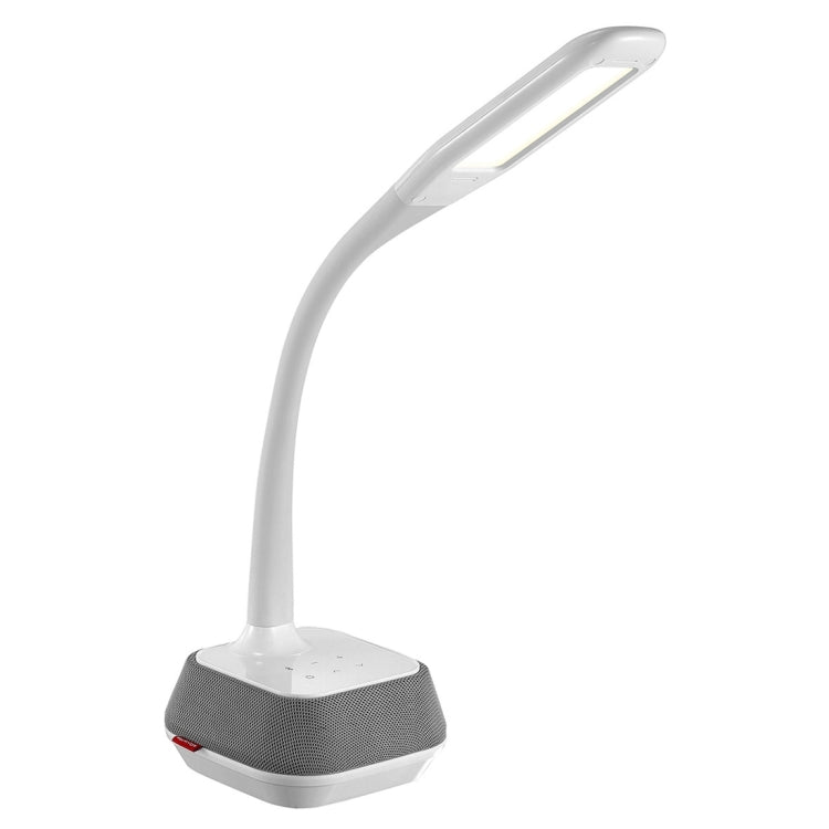 M6 15W Flexible LED 3-grade Dimmable Bluetooth Speaker Desk Lamp, AC 100-240V