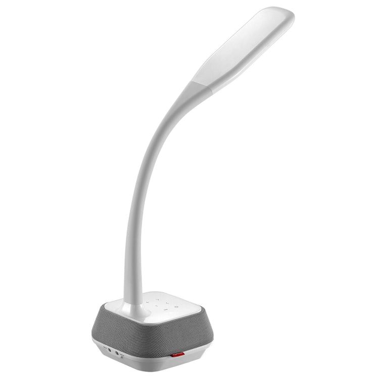 M6 15W Flexible LED 3-grade Dimmable Bluetooth Speaker Desk Lamp, AC 100-240V