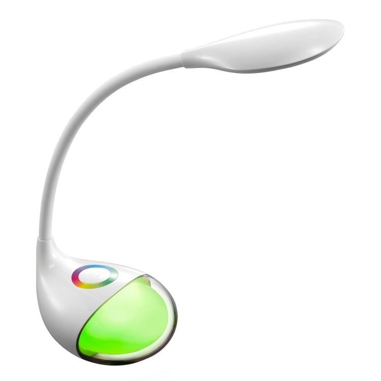 Q10 5W LED 3-grade Dimmable Flexible Desk Lamp, AC 100-240V with Colorful Touch Light