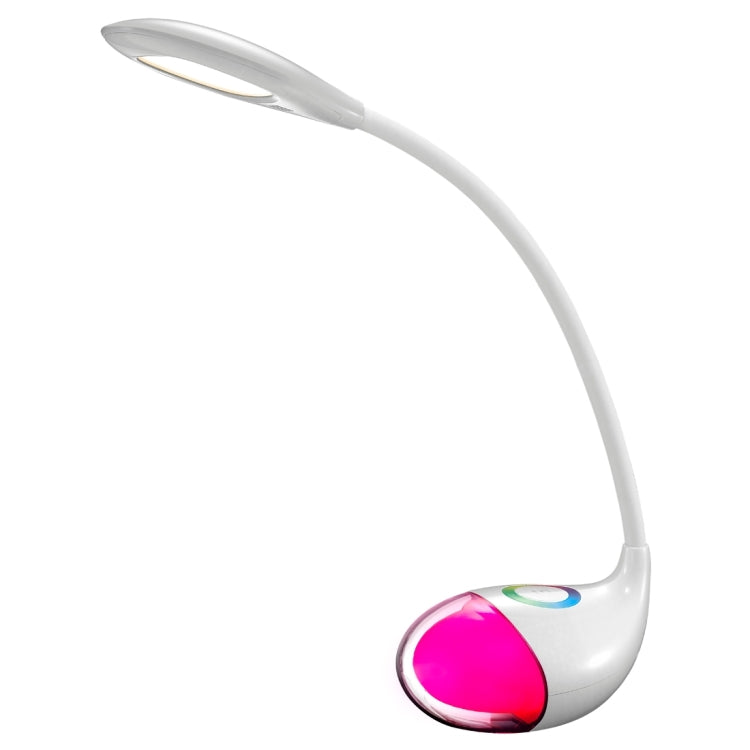 Q10 5W LED 3-grade Dimmable Flexible Desk Lamp, AC 100-240V with Colorful Touch Light