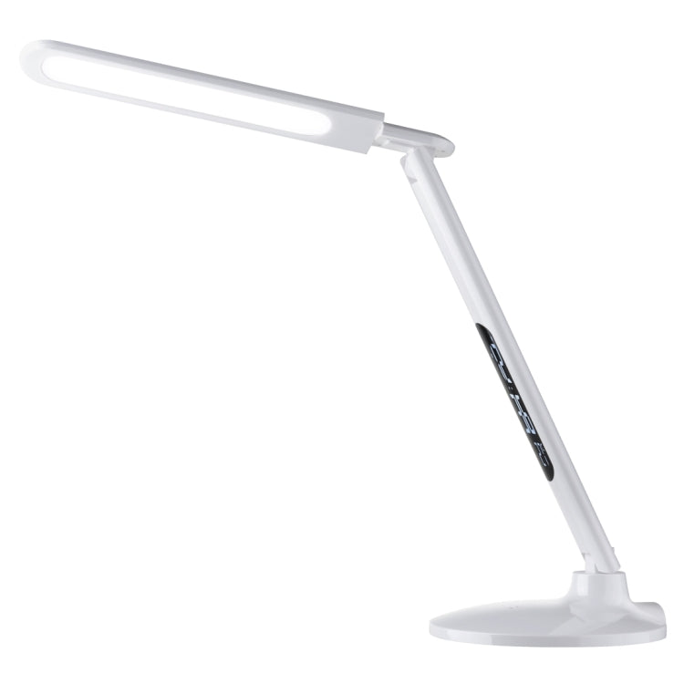 S3 10W Foldable LED 5-grade Dimmable Desk Lamp, AC 100-240V with Calendar Display(White)