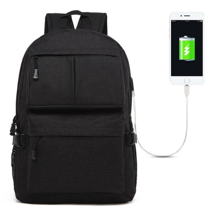 Universal Multi-Function Oxford Cloth Laptop Shoulders Bag Backpack with External USB Charging Port, Size: 46x32x12cm, For 15.6 inch and Below Macbook, Samsung, Lenovo, Sony, DELL Alienware, CHUWI, ASUS, HP