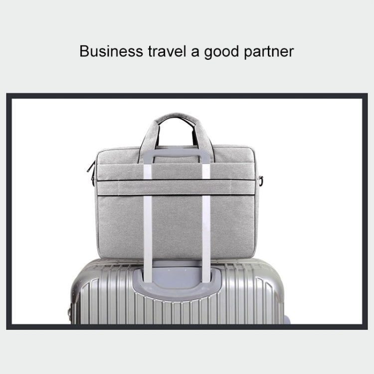 Breathable Wear-resistant Thin and Light Fashion Shoulder Handheld Zipper Laptop Bag with Shoulder Strap, For 13.3 inch and Below Macbook, Samsung, Lenovo, Sony, DELL Alienware, CHUWI, ASUS, HP