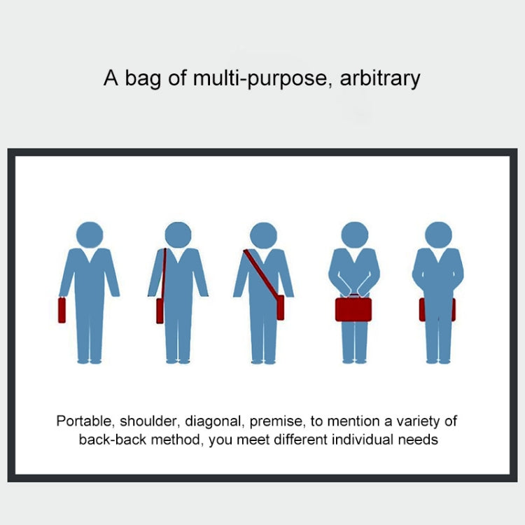 Breathable Wear-resistant Thin and Light Fashion Shoulder Handheld Zipper Laptop Bag with Shoulder Strap, For 13.3 inch and Below Macbook, Samsung, Lenovo, Sony, DELL Alienware, CHUWI, ASUS, HP