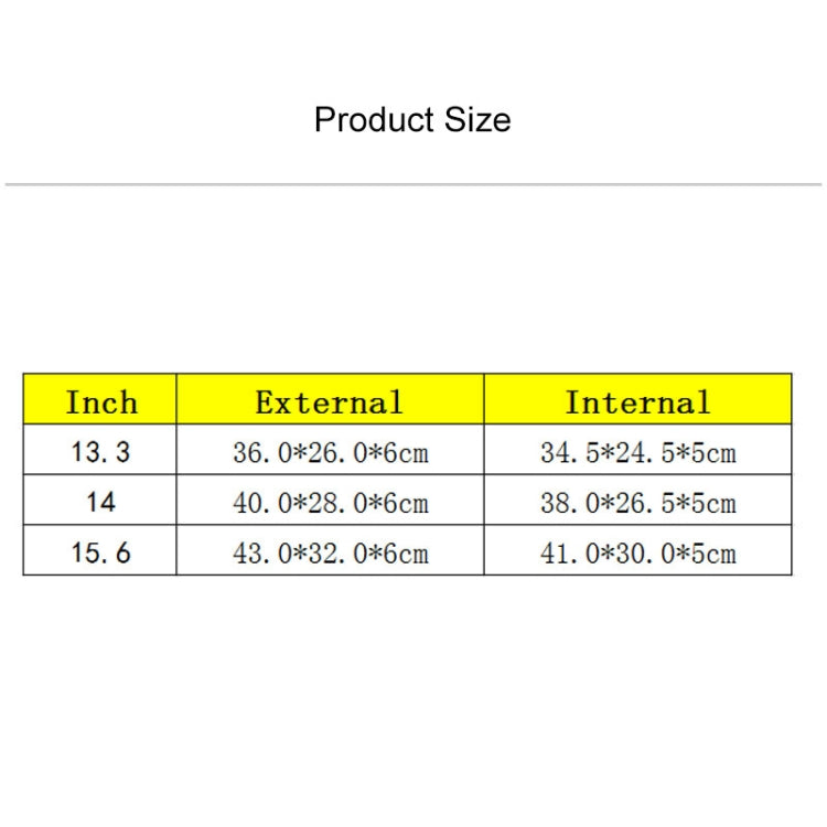 Breathable Wear-resistant Thin and Light Fashion Shoulder Handheld Zipper Laptop Bag with Shoulder Strap, For 15.6 inch and Below Macbook, Samsung, Lenovo, Sony, DELL Alienware, CHUWI, ASUS, HP