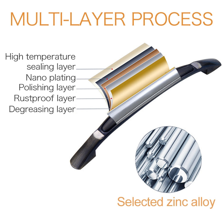 5 PCS 4091 Double White 96 Drawer Cabinet Door Bronze Handle