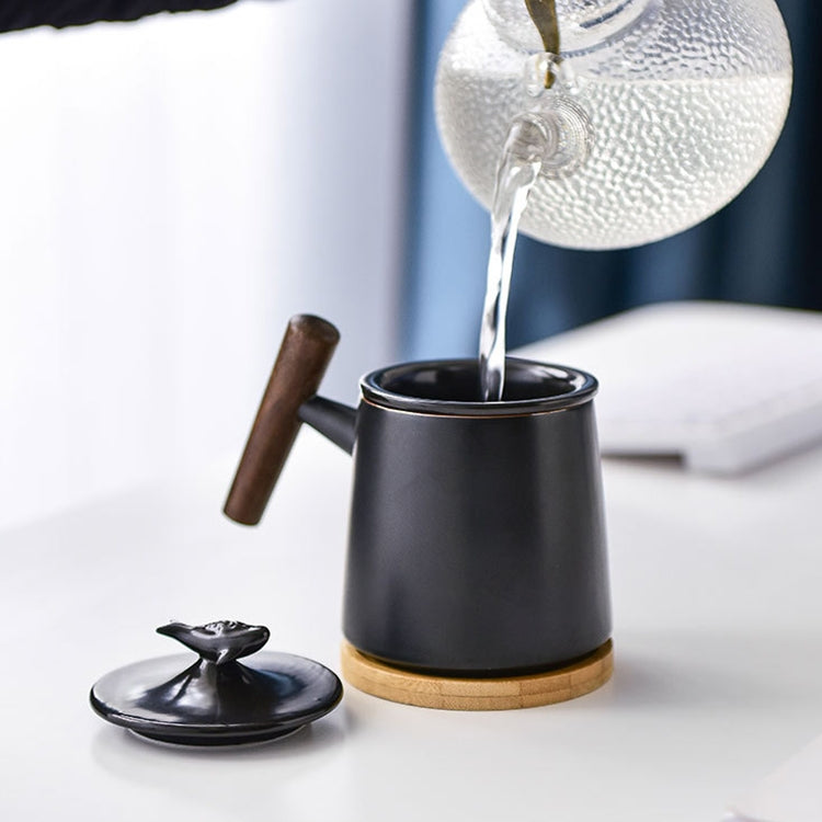 Portable Office Ceramic Mug Filter Teacup with Cover