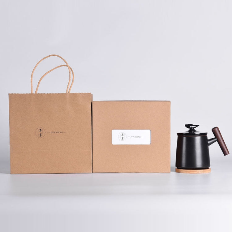 Portable Office Ceramic Mug Filter Teacup with Cover