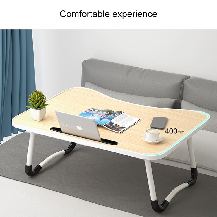 W-shaped Non-slip Legs Adjustable Folding Portable Laptop Desk without Card Slot