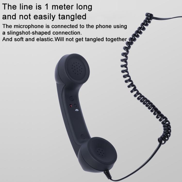 Type-C Plug Mic Retro Telephone Anti-radiation Cell Phone Handset Receiver