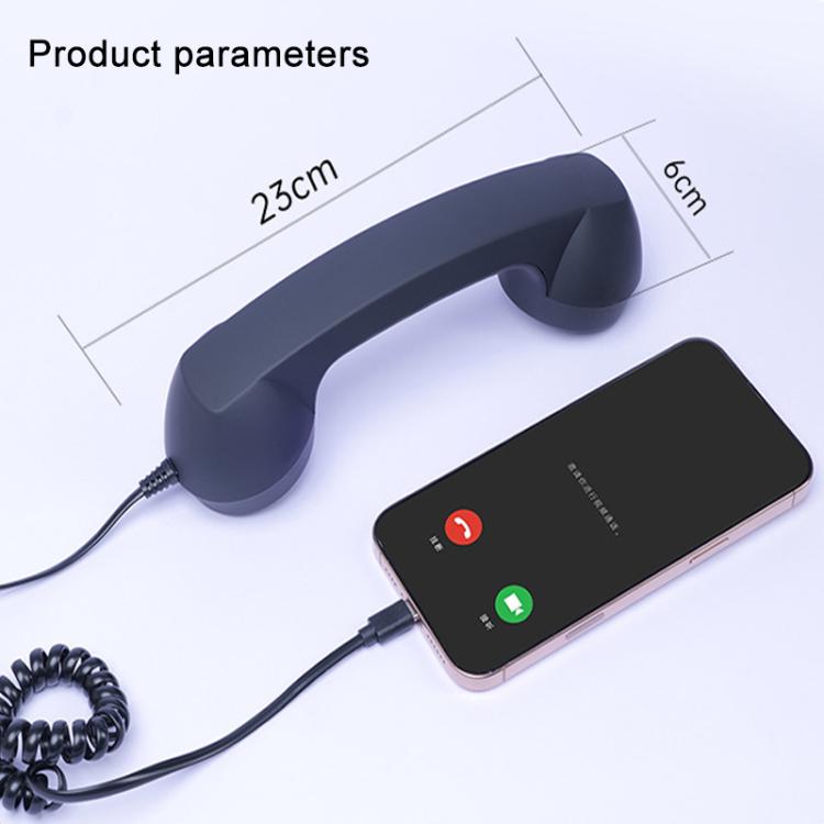 Type-C Plug Mic Retro Telephone Anti-radiation Cell Phone Handset Receiver