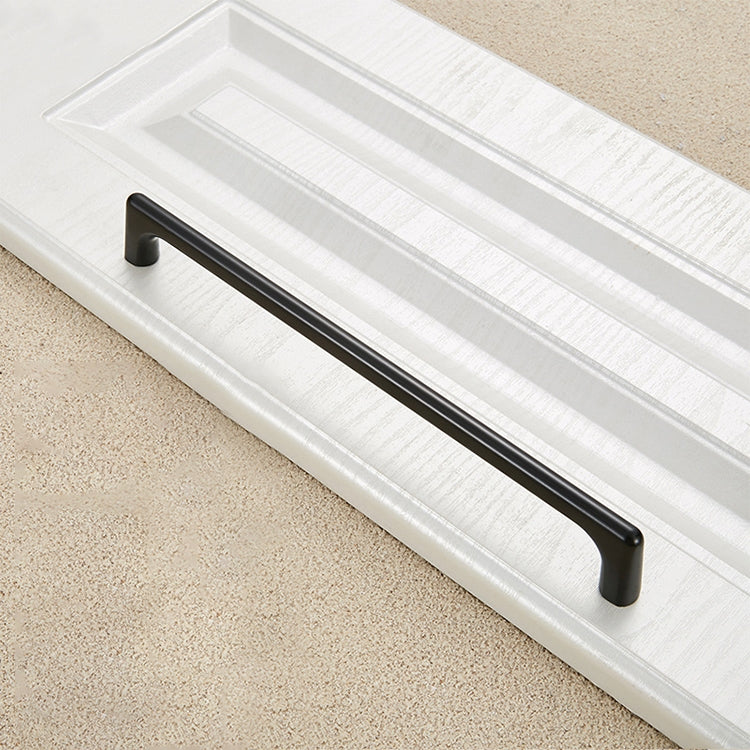 2 PCS 9011_224 Simple Black Drawer Cabinet Handle