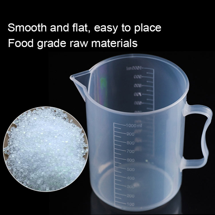 1000ml PP Plastic Flask Digital Measuring Cup Cylinder Scale Measure Glass Lab Laboratory Tools(Transparent)
