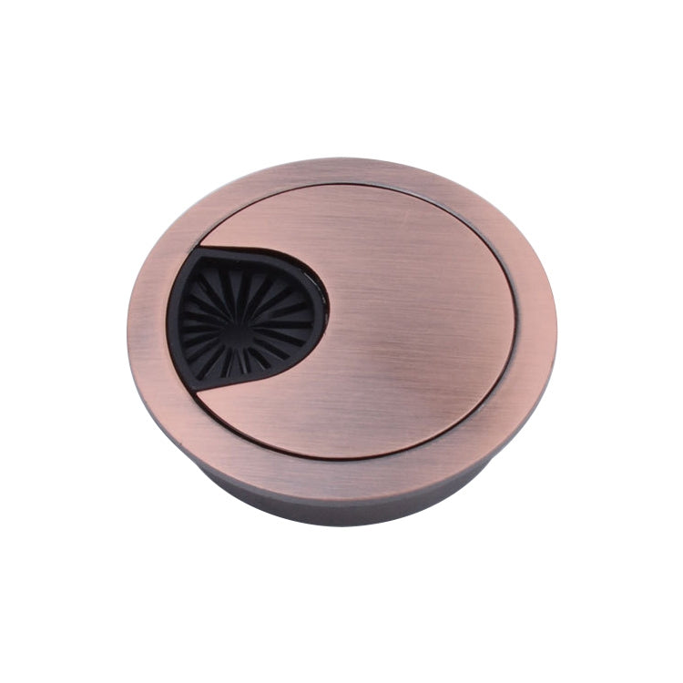 2 PCS Desk Computer Desktop Zinc Alloy Round Threading Box Hole Cover, Hole Diameter: 80mm