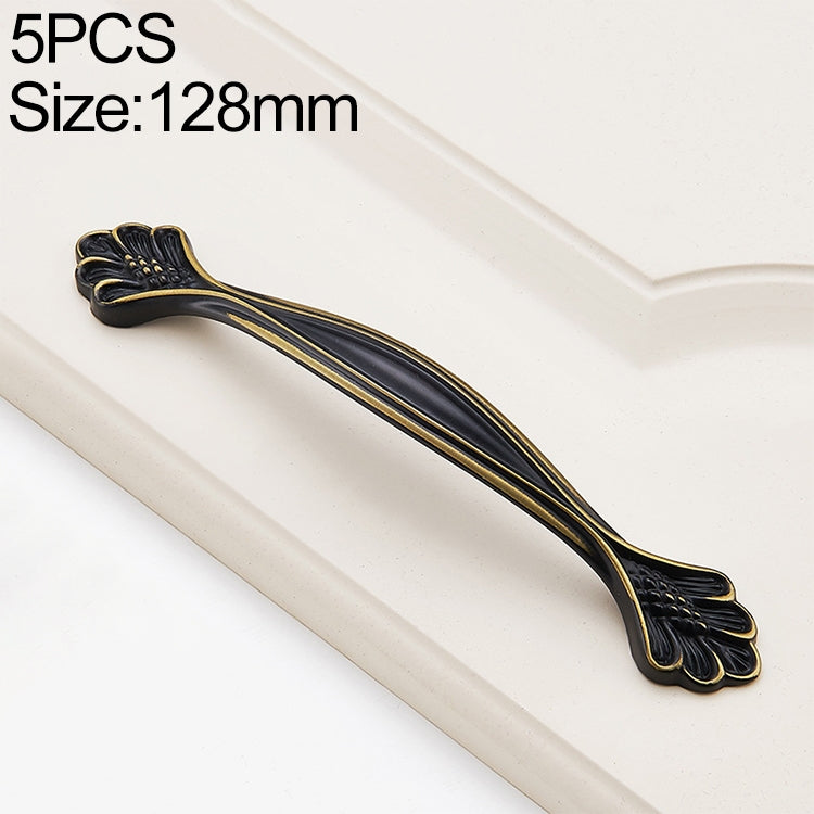 5 PCS 6267_128 Black Brass Antique Drawer Gradevin Cabinet Handle