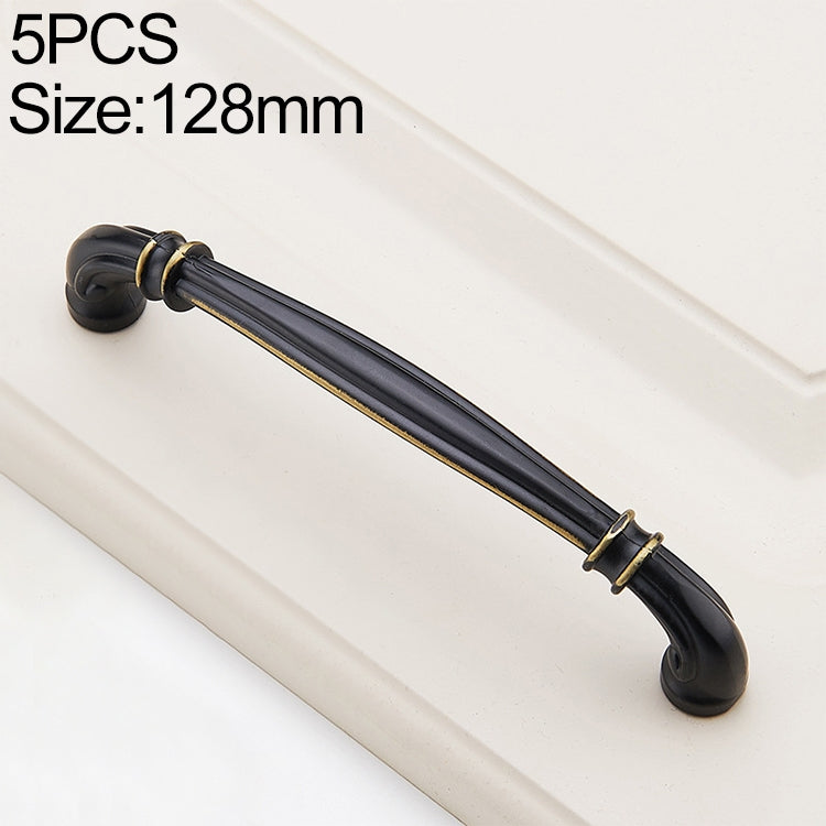 5 PCS 6569_128 Black Brass Antique Drawer Gradevin Cabinet Handle
