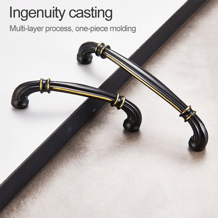 5 PCS 6569_128 Black Brass Antique Drawer Gradevin Cabinet Handle