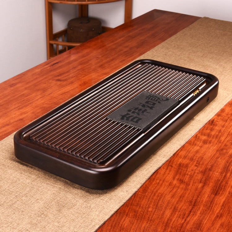 Household Solid Wood Drainage Type Rectangle Tea Tray Tea Table,The Land Of Woods And Waters, Size: 55.5x24.5x5cm