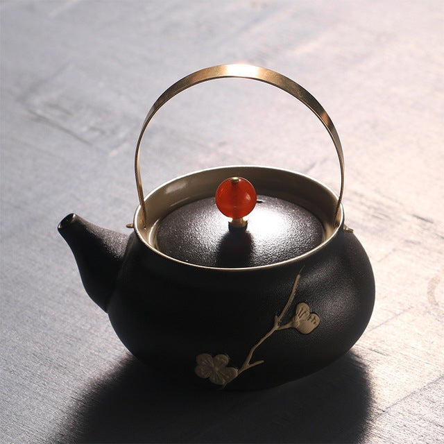 Crude Pottery Alcohol Furnace Teapot Ceramic Tea Boiler