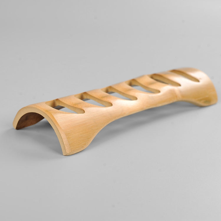 Portable Bamboo Hollowing Kung Fu Tea Set Tea Cup Holder Drainage Rack