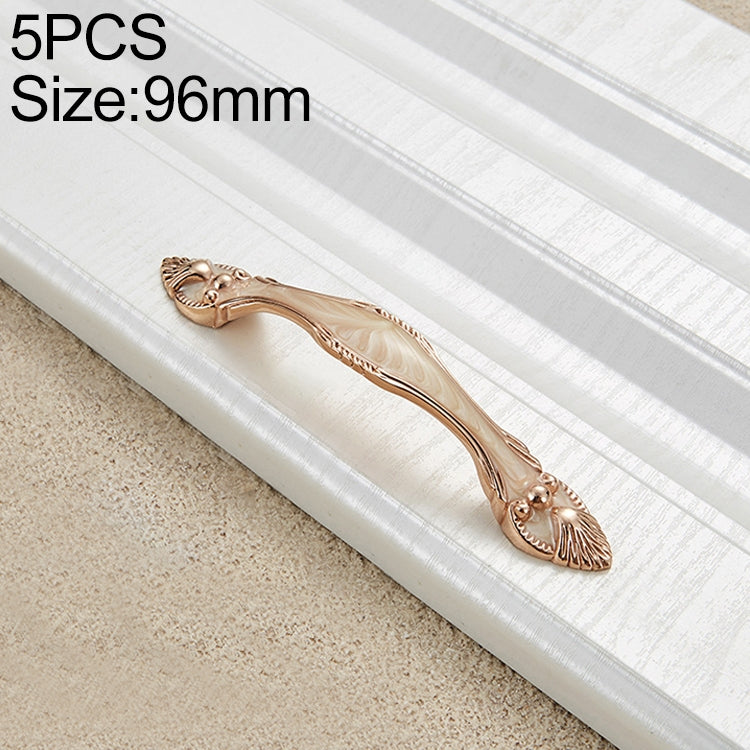 5 PCS 6566-96 Topaz Drawer Cabinet Door European Style Palace Gemstone Handle