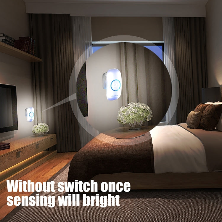 Infrared Sensor LED Night Light White Light, Forecum Feelight L801 80-260V, EU Plug
