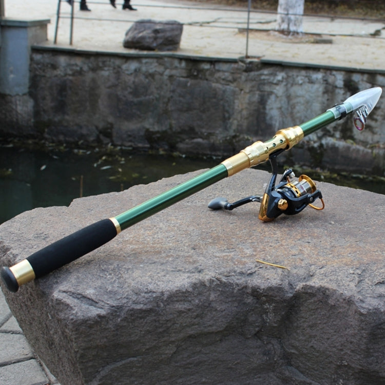 2.4m Carbon Pole  Travel Portable Fishing Pole,Random Color Delivery