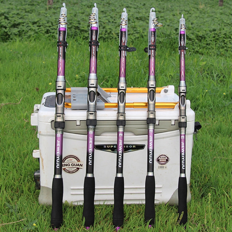 3.6m 12 Sections Carbon Pole  Travel Portable Fishing Pole,Random Color Delivery