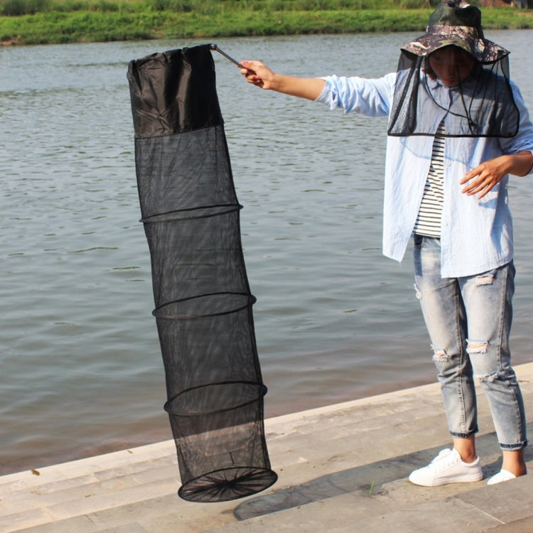 1.5m Fish Net Cage 5 Layers Collapsible Fish Care Net Fish Cage Wire Fish Care Anti-scraper Care,Random Color Delivery